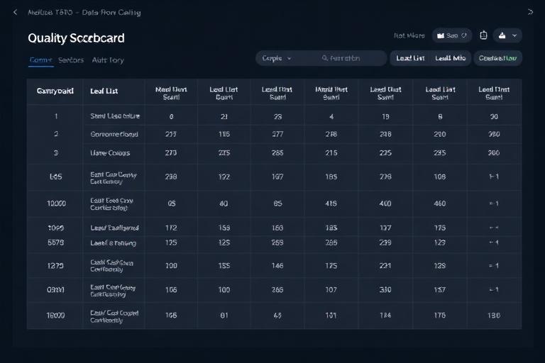 Lead List Quality Metrics: How to Score Your Data Before You Dial